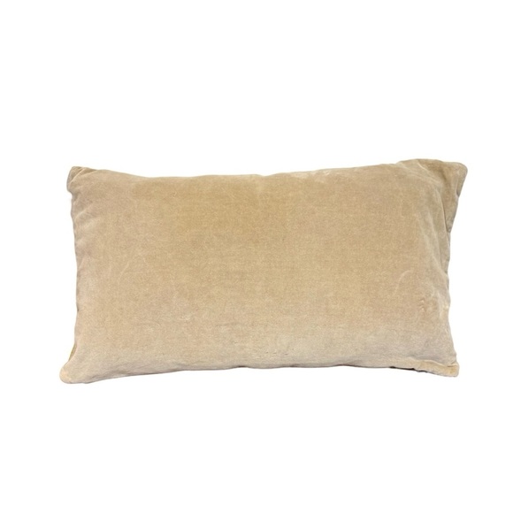 Set of 2: West Elm Embroidered Diamond Ikat Velvet Lumbar 12 x 21” Pillows - Picture 4 of 6